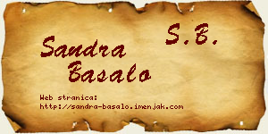 Sandra Basalo vizit kartica